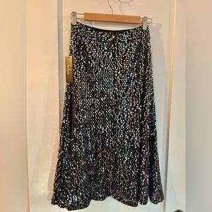 NWT Lulus Black Sparkly Skirt